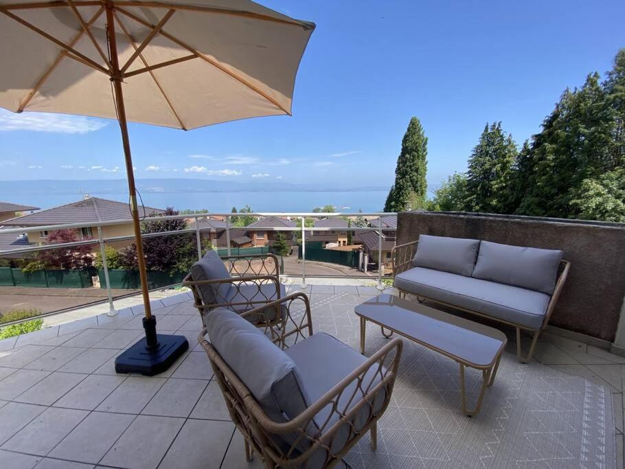 Magnifique Appart Renove Evian Duplex Vue Lac 8 Pers المظهر الخارجي الصورة