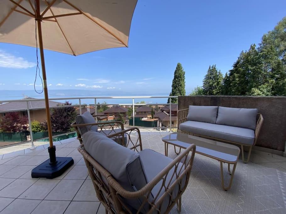 Magnifique Appart Renove Evian Duplex Vue Lac 8 Pers المظهر الخارجي الصورة
